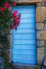 Door and oleander in San Antonino