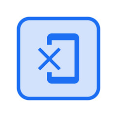 Obraz premium Phonelink Erase Icon