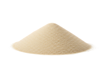 Pile of Fine White Sand Isolated on Black Background Studio Shot Detailed Texture Minimalist Composition Clean and Simple