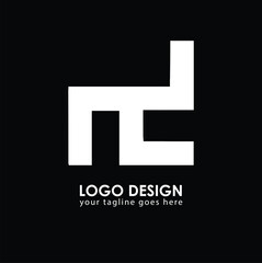 ND ND Logo Design, Creative Minimal Letter ND ND Monogram