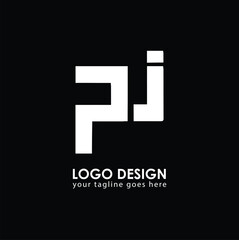 PJ PJ Logo Design, Creative Minimal Letter PJ PJ Monogram