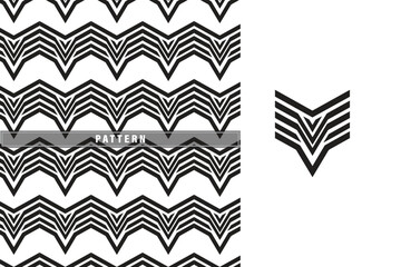 seamless geometric pattern with black lines