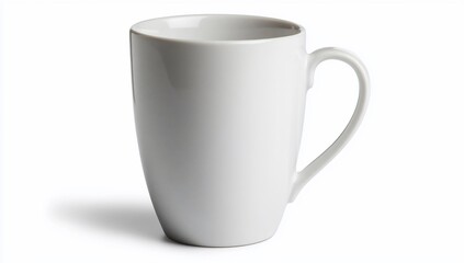 Obraz premium Plain white coffee mug