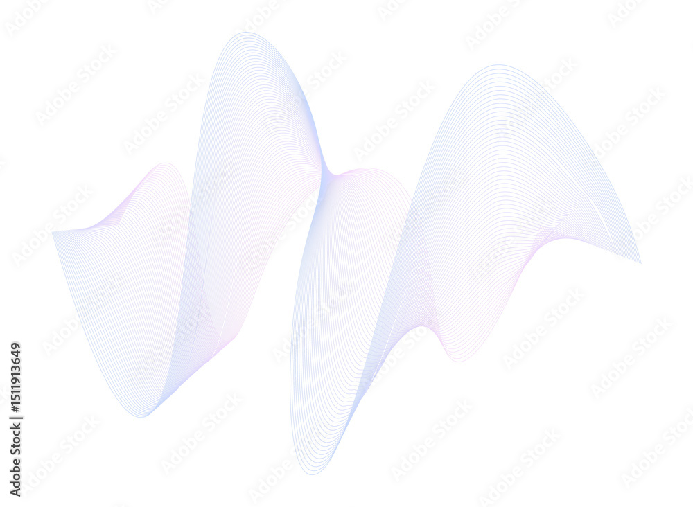 Poster abstract wave line design elegant swirls and curving forms