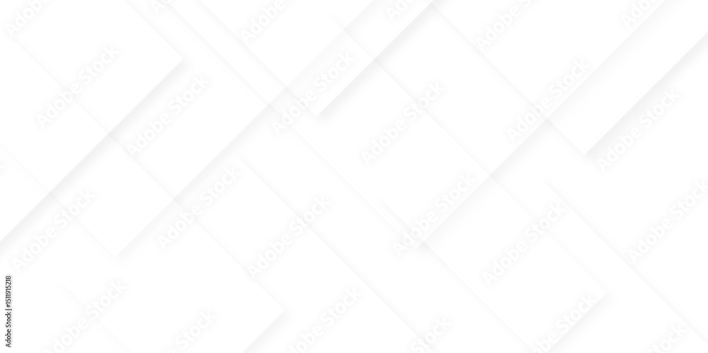 Poster abstract white and gray background design with layers of textured white transparent material in tria