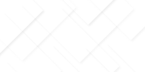 Modern Abstract white background design with layers of textured white transparent material in triangle and squares shapes. White color technology concept geometric line vector background.	
