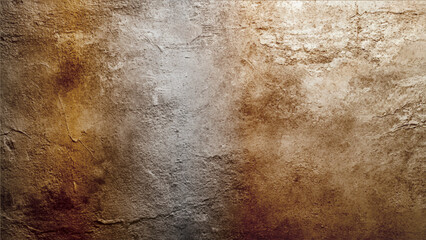 A weathered and textured background with hues of brown, gold, and rust. Abstract grunge background. Rusty texture. Rusty metal background. Orange red brown yellow background. Bright wide grunge banner
