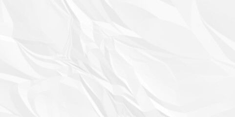 White crumpled paper texture. White wrinkled paper texture. White paper texture. White crumpled and top view textures can be used for background of text or any contents.	
