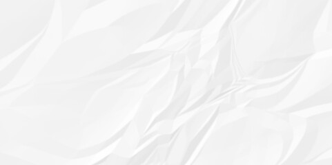 White crumpled paper texture. White wrinkled paper texture. White paper texture. White crumpled and top view textures can be used for background of text or any contents.	
