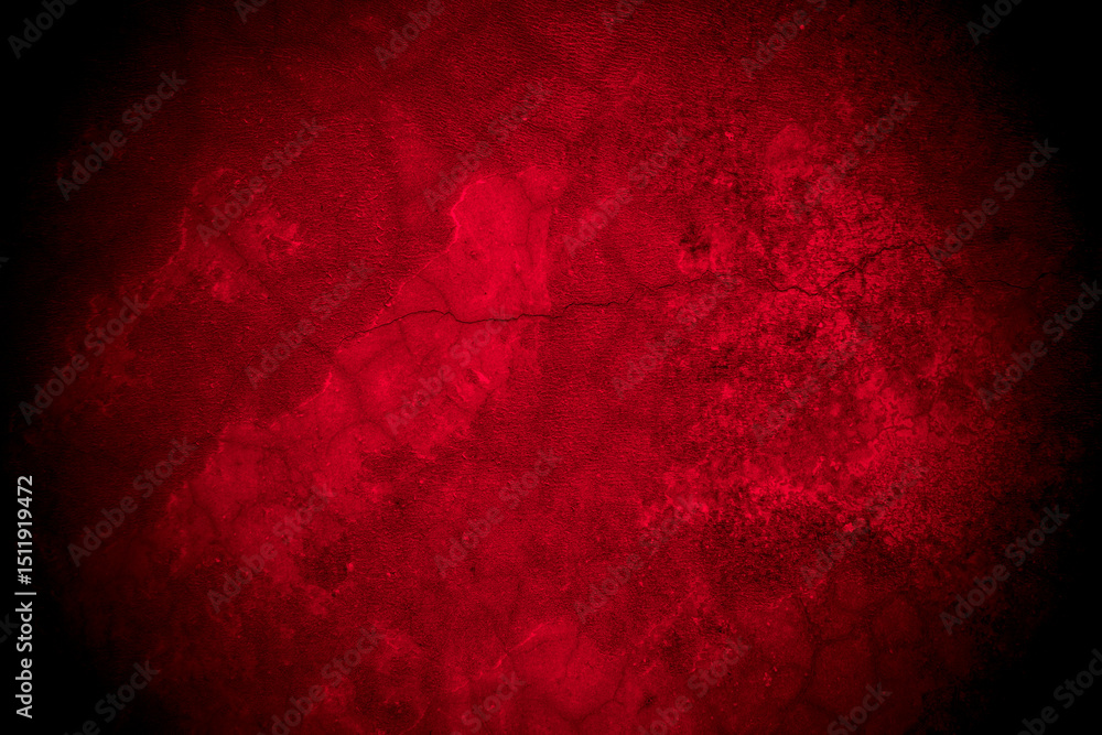 Aufkleber Old wall texture cement black red  background abstract dark color design are light with white gradient background.