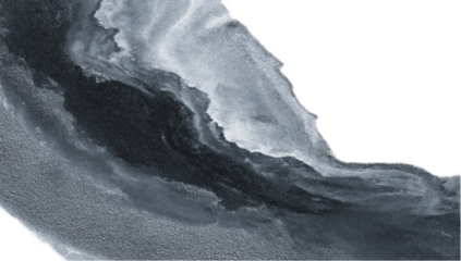 Abstract grayscale image of flowing, textured shapes (1)