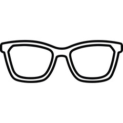 Fototapeta premium Glasses on White Background