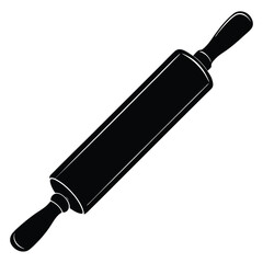Rolling Pin on White Background