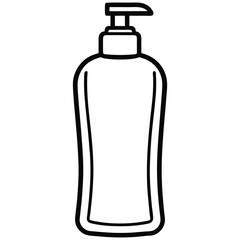 Shampoo on White Background