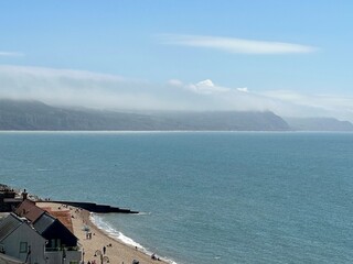 Jurassic coast landscape Dorset England  