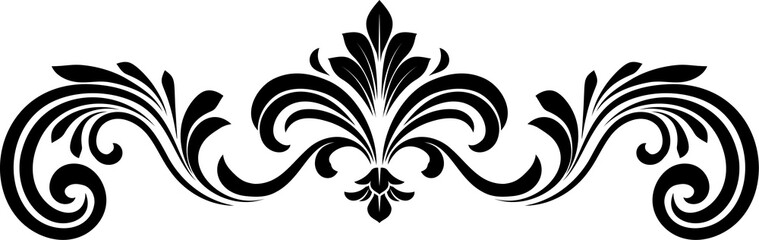 Filigree Crest Heraldic Floral Pattern Motif © Christos Georghiou