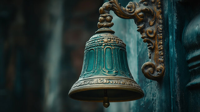 Hindu Temple Bell (Ghanti/Mandir Ghanta) &ndash; Religious Worship Bell Illustration