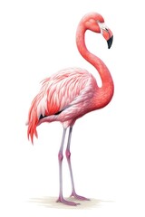 Obraz premium Flamingo flamingo drawing cartoon.
