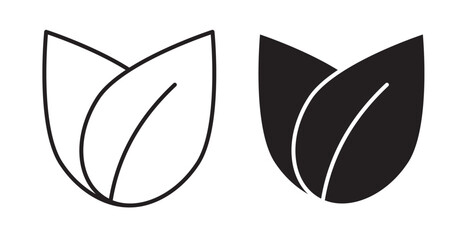 Vegan icon set flat style. Vector illustration collection.