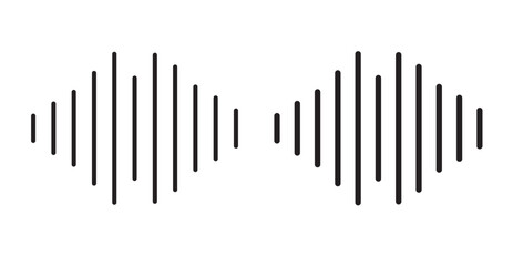 Voice icon set flat style. Vector illustration collection.