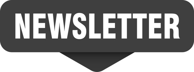 newsletter sticker. newsletter sign on transparent background