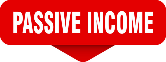 passive income sticker. passive income sign on transparent background