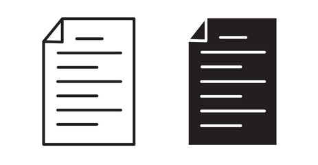 Form icon set flat style. Vector illustration collection.