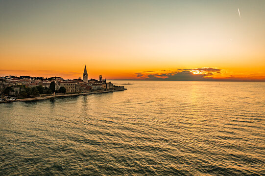 Porec in Istria at the Sunset