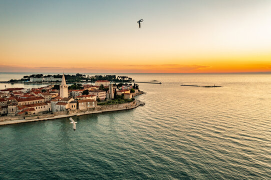 Porec in Istria at the Sunset