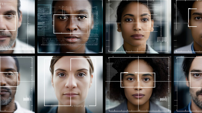 Synthetic identity fraud. Neural network-generated images of realistic human faces.