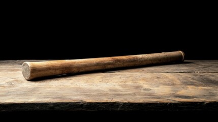 A wooden stick with a hole in it.