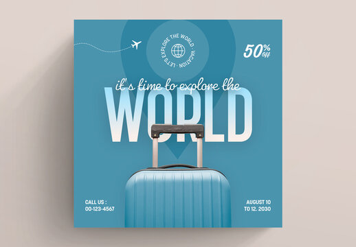 Travel Social Media Post Layout