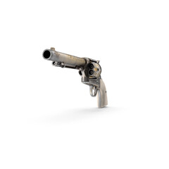 Revolver Gun isolated on transparent background