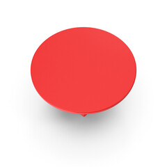 Red Ring Table Isolated on Transparent Background