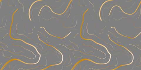 elegant seamless gray marble pattern with golden veins – luxury modern background for packaging, branding, interiors, wallpapers, stationery and textiles