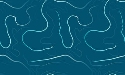 seamless marble sea wave style abstract lines pattern emerald green background for web design textile decor