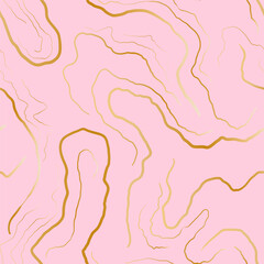 seamless marble abstract wavy lines pattern gold pink background elegant modern design texture