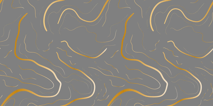 elegant seamless gray marble pattern with golden veins – luxury modern background for packaging, branding, interiors, wallpapers, stationery and textiles