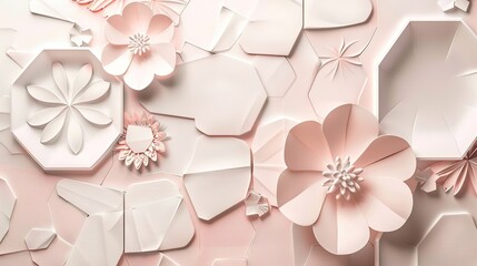 Elevate Your Design with Sleek Modern Simple Geometric Flower Backgrounds! Merge the elegance of nature with contemporary minimalism using these striking backdrops. Featuring clean lines, bold shapes,