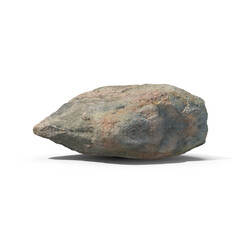 Obraz premium Large Rock Boulder Isolated on Transparent Background
