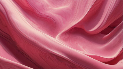 Abstract pink fluid texture with glowing waves and psychedelic marbled patterns