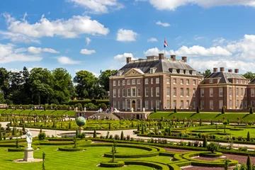 Royal Palace Het Loo and it's baroque ornamental gardens. Apeldoorn, The Netherlands © VanderWolf Images