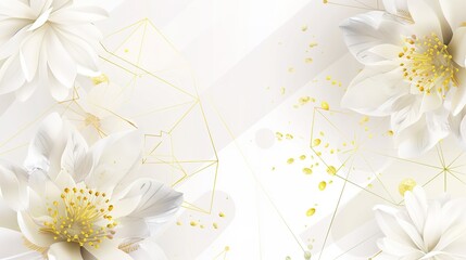 Elevate Your Design with Sleek Modern Simple Geometric Flower Backgrounds! Merge the elegance of nature with contemporary minimalism using these striking backdrops. Featuring clean lines, bold shapes,