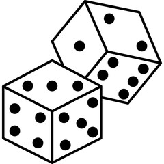 Dice Line Icon