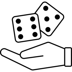 Dice Line Icon