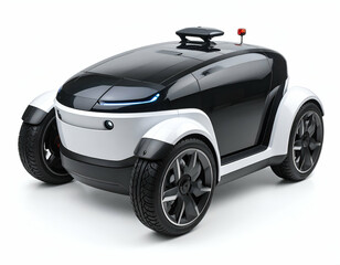 Naklejka premium Futuristic Monowheel Vehicle Design Gyroscopic Stability and Electric Power