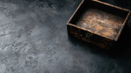 Obraz premium An Empty Wooden Box