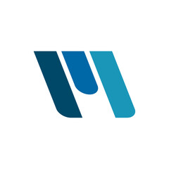 Modern style Letter M logo design
