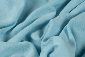 Obraz premium Abstract fabric blue background, cotton and spandex fabric