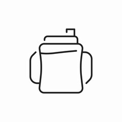 baby water bottle icon sign vector